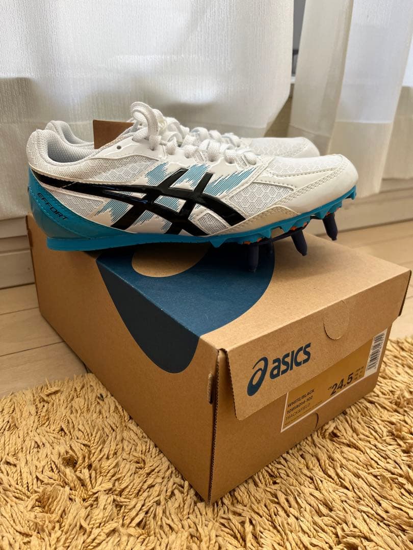 「未使用」asics 陸上競技用 スパイクシューズ