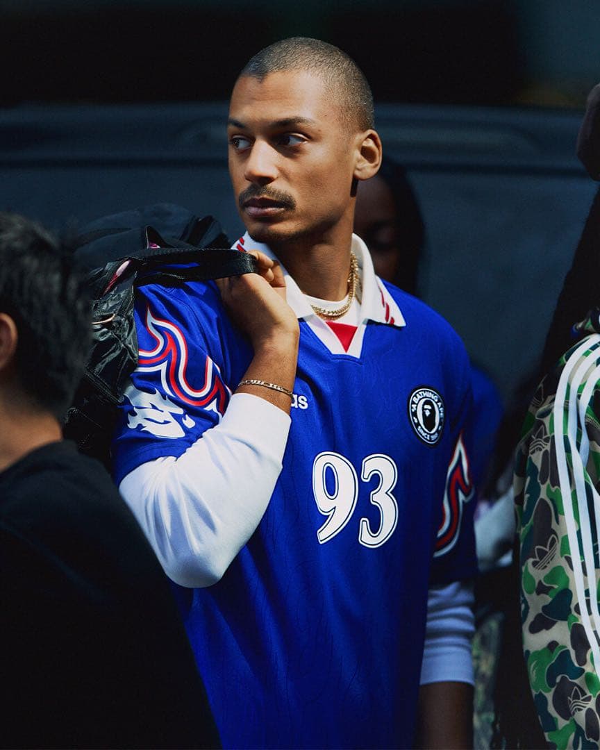 BAPE ADIDAS FLAME JERSEY XLサイズ