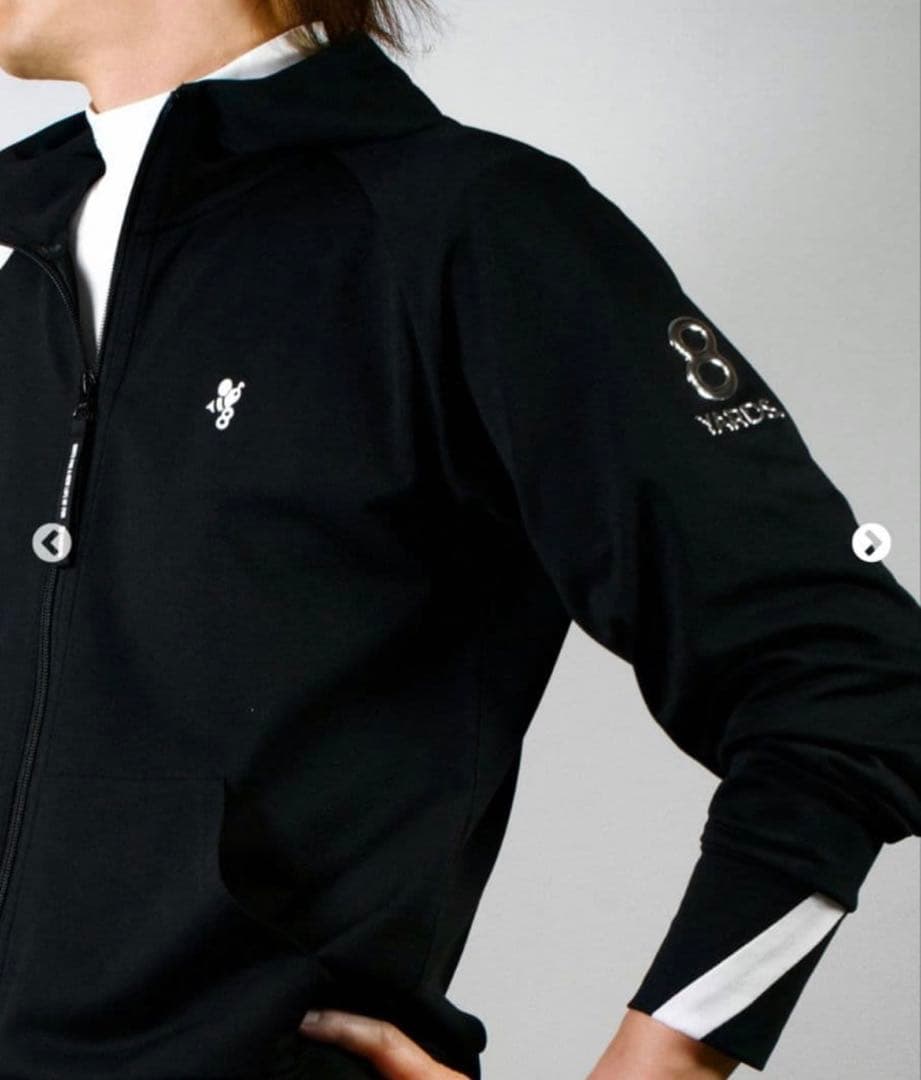 【美品】8yards BackSlash Hoodie | Black