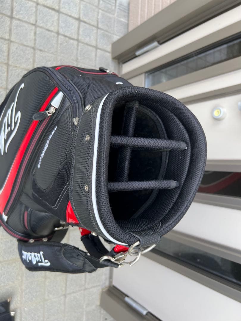 Titleist キャディバッグ 黒赤