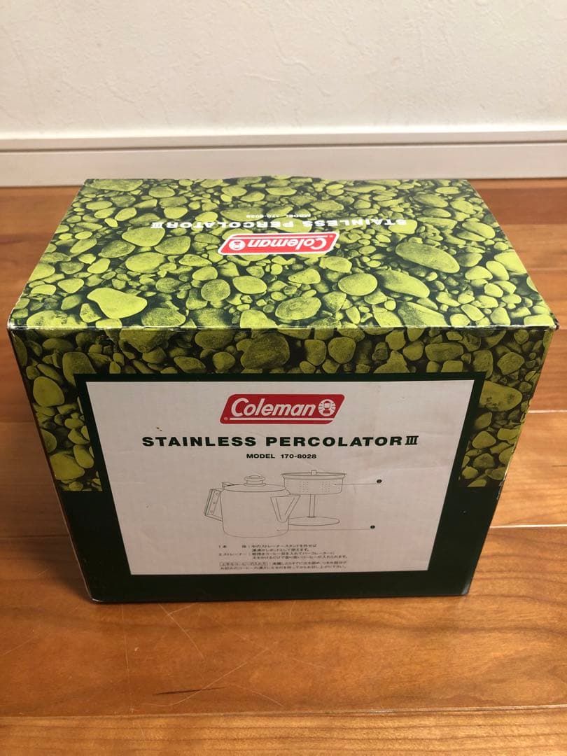 【新品 未使用品】コールマン ステンレス製パーコレーター&ミニバーナーのセット