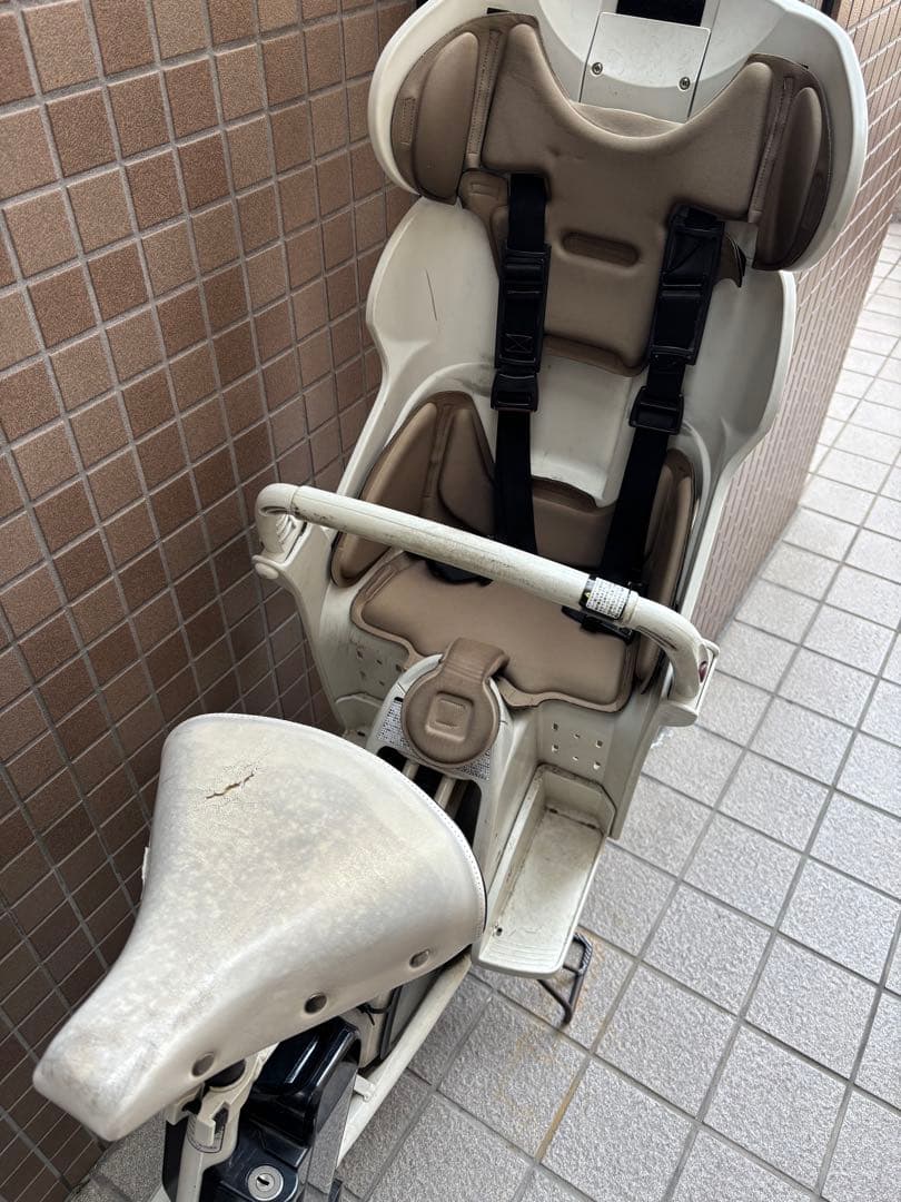 電動アシスト自転車 チャイルドシート付き ホワイト