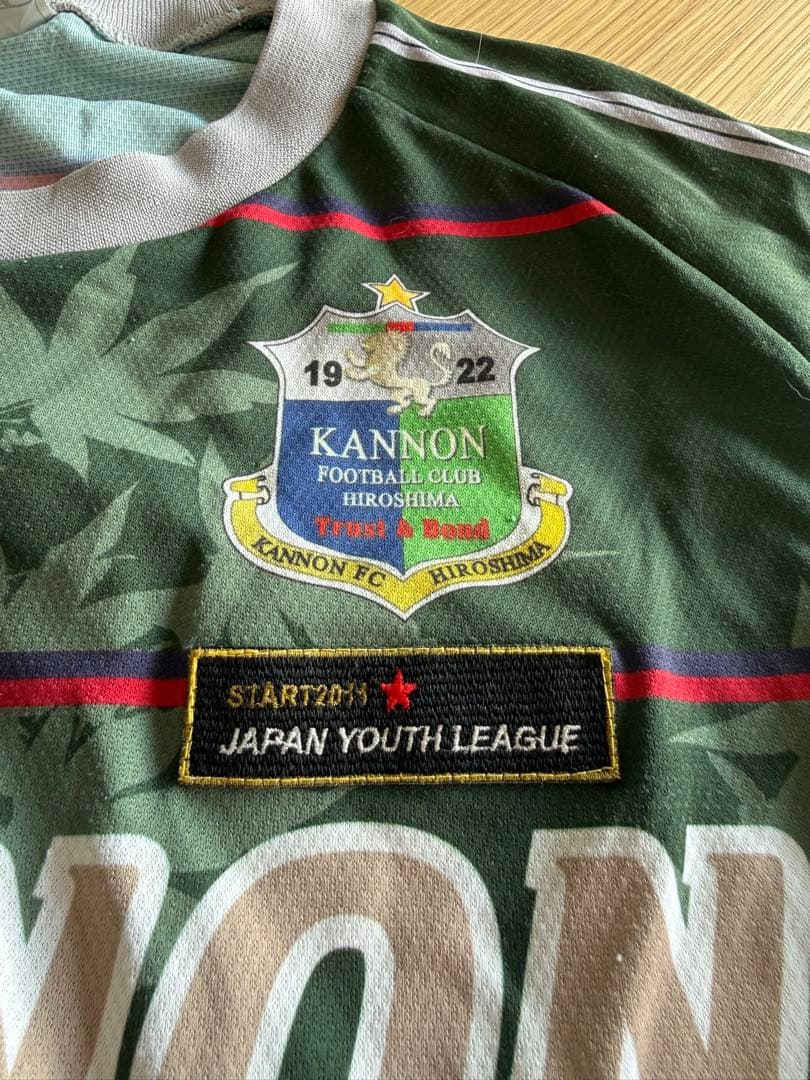 広島観音高校サッカー部ユニフォーム　長袖XO