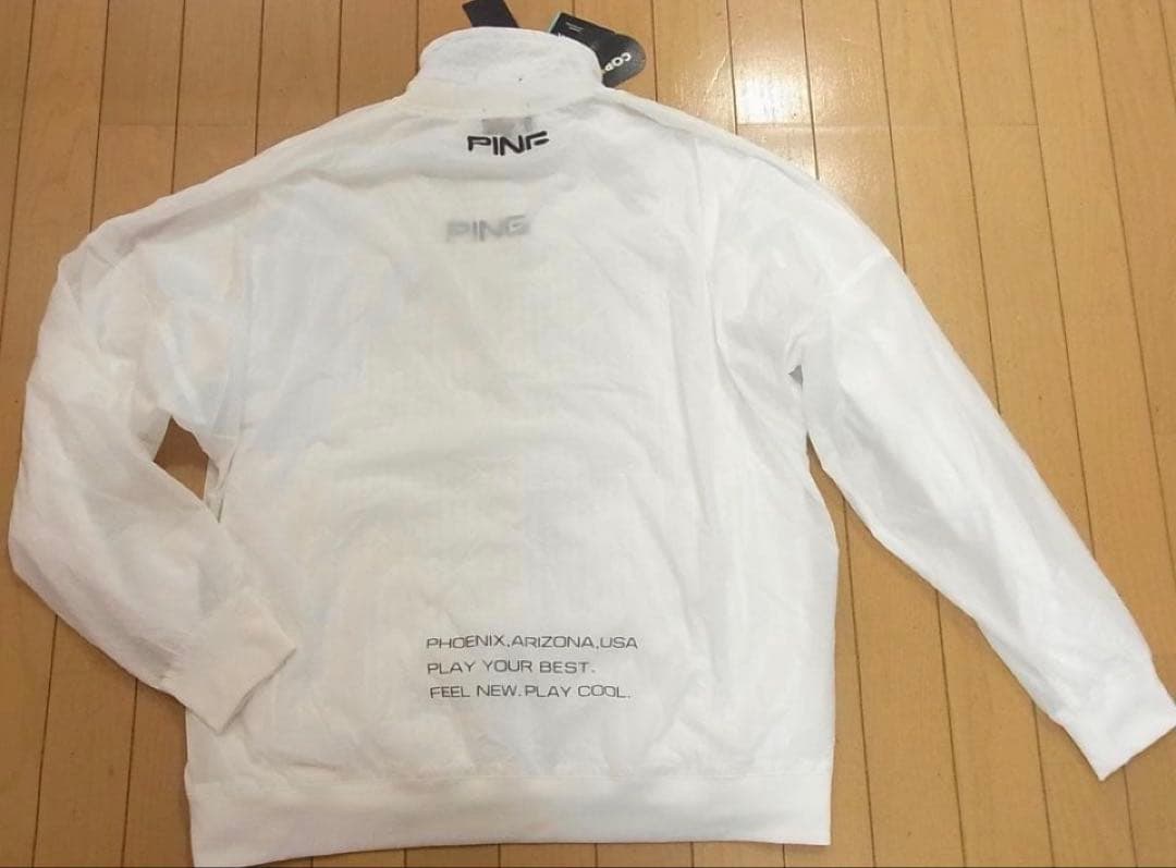 S 新品　PING ツインレイヤードアウター ブルゾン レディース　ホワイト