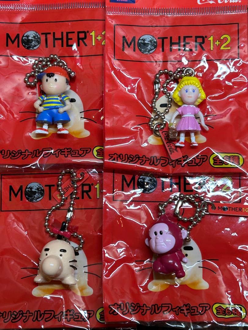 レア　レトロ　MOTHER1+2　コカコーラキーホルダー　オリジナルフィギュア