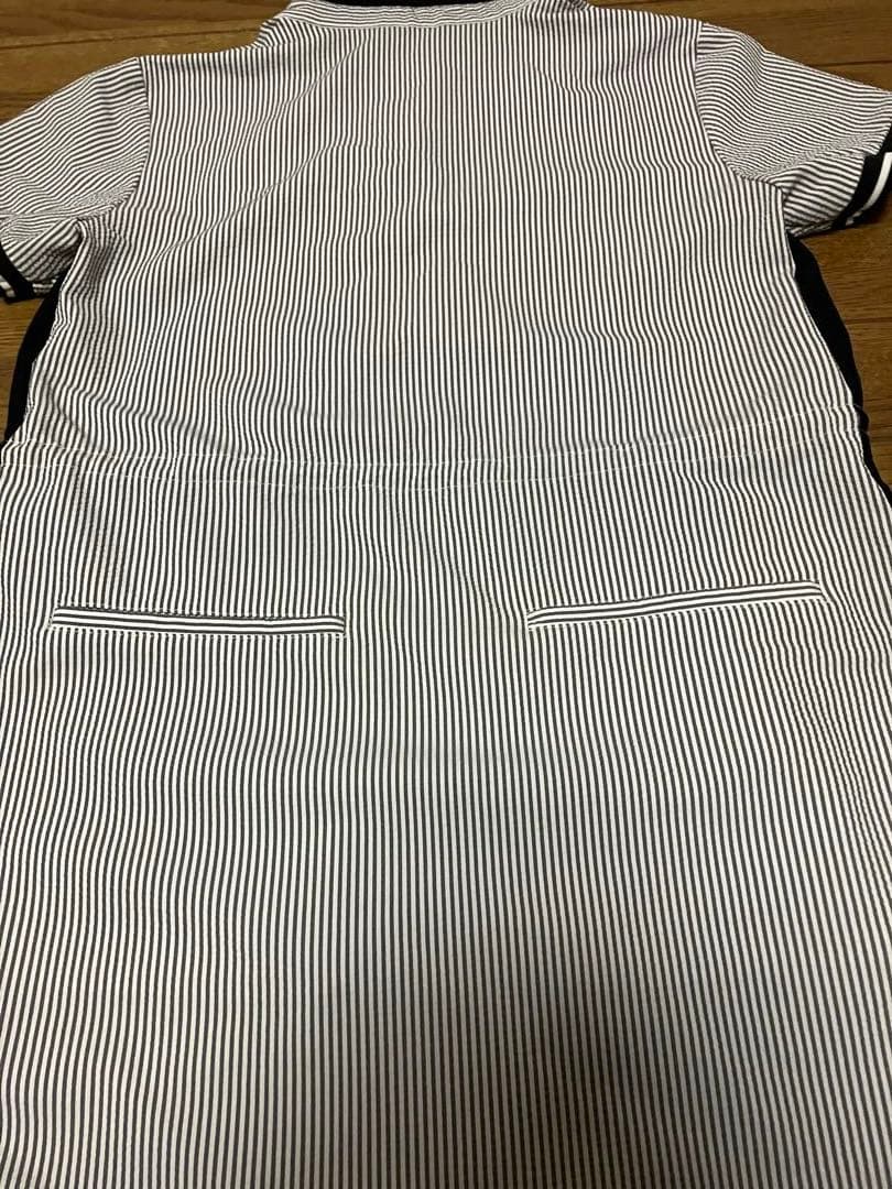 JUN & ROPE' シアサッカードロストポロワンピース　M