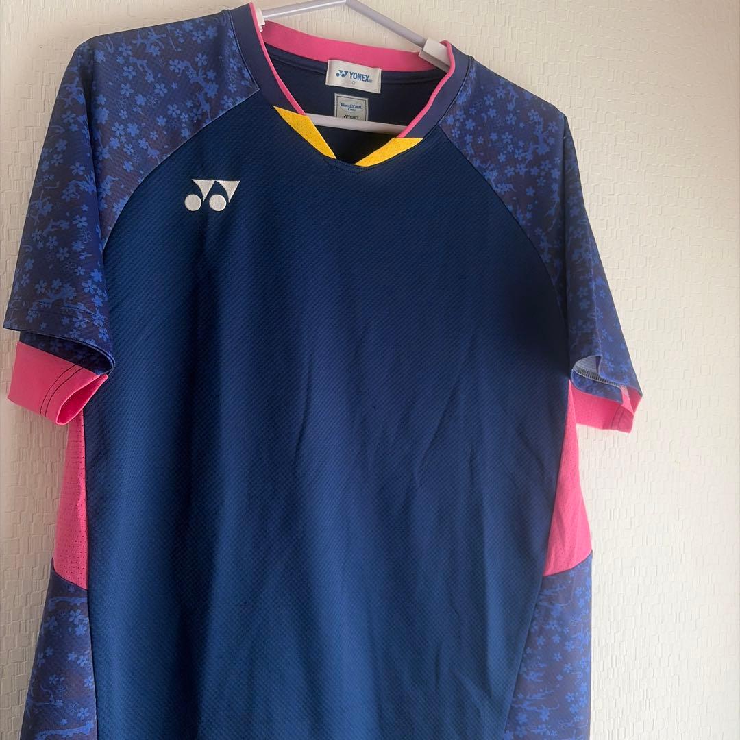 YONEX バドミントンウェア ネイビー/ピンク　日本代表モデル　サイズO