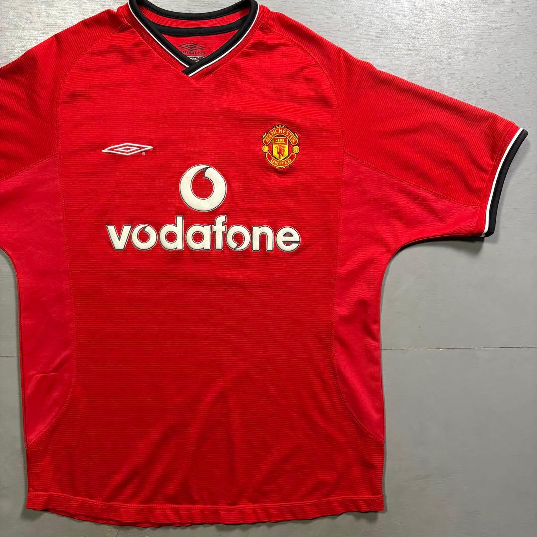 old UMBRO マンチェスターユナイテッド　ゲームシャツ　vodafone