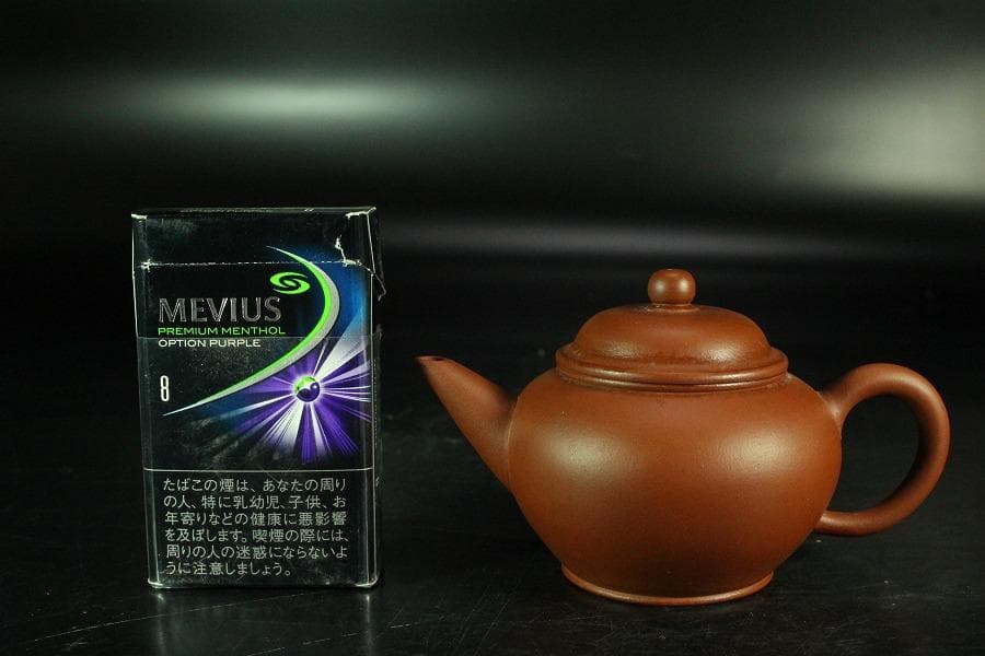 中国美術 煎茶 朱泥 茶器 急須 在印(K-YC692)