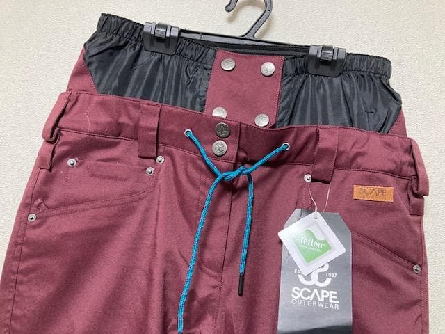 けけけ エスケープ ARES パンツ BURGUNDY M