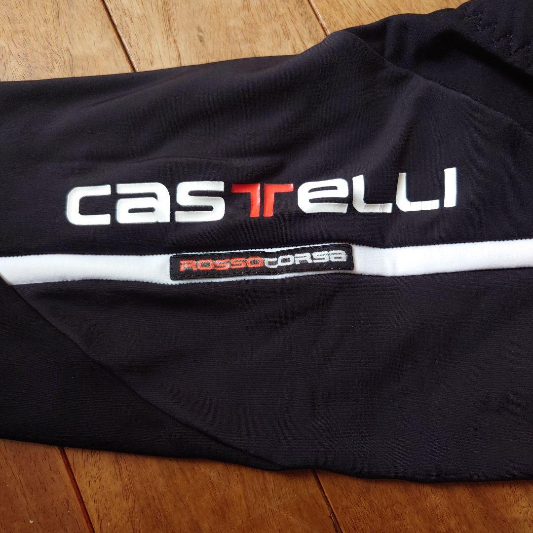 CASTELLI カステリ ROSSO CORSA 冬用ビブタイツ ブラック