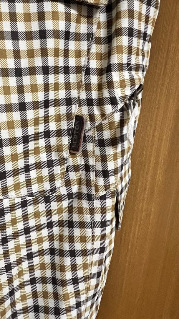 Burton チェック柄 スノーボードパンツ