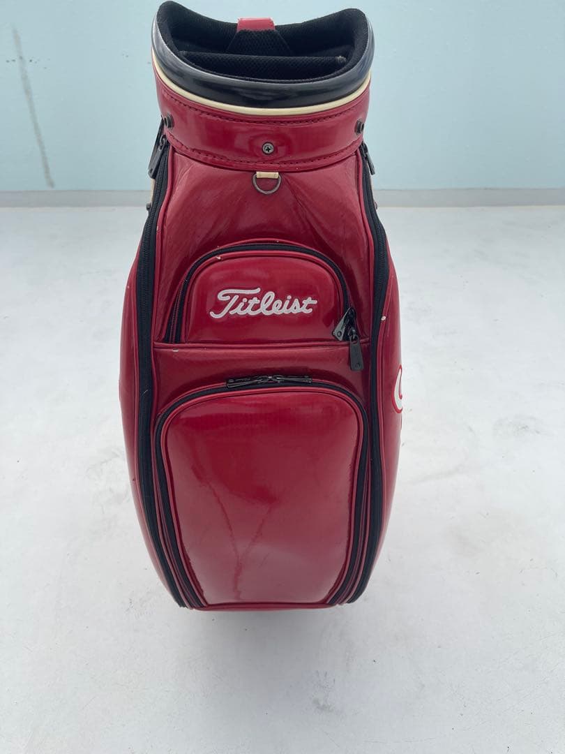 Titleist ゴルフバッグ レッド 5仕切り ‼️ツアーバックですおまけ付き❗️