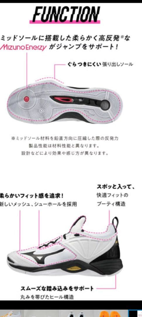 【未使用級】✨23.5cm MIZUNOウェーブモーメンタム2 定価１０９８０円