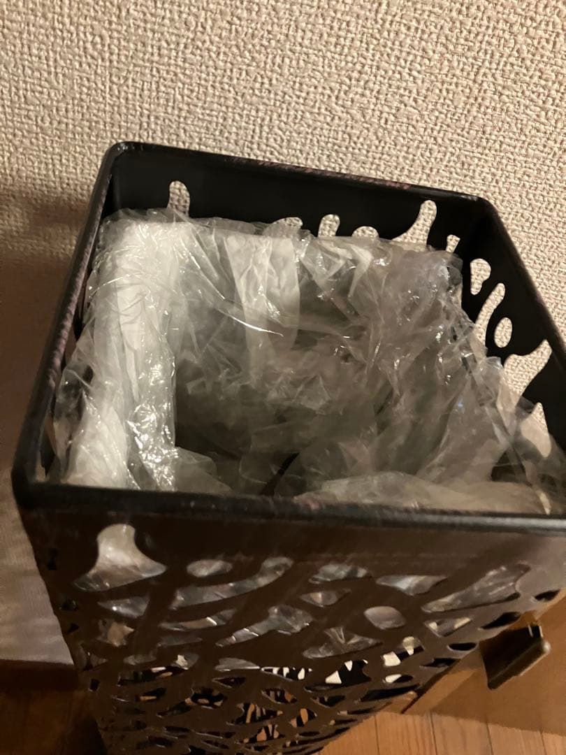 アイアン フラワースタンド ブラック（別売プラスチックポット付き