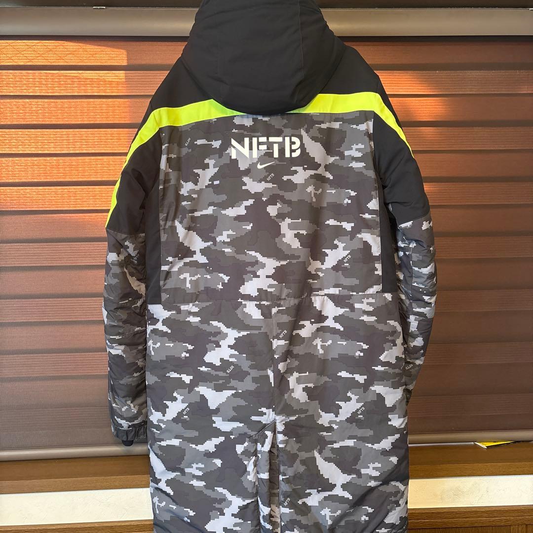 希少 美品 NIKE ナイキ NFTB 迷彩 ベンチコート サッカー フットサル