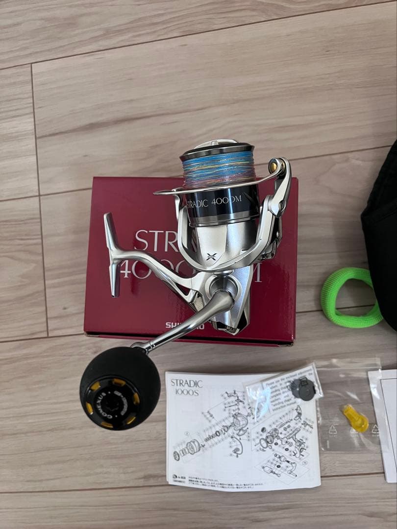 SHIMANOSTRADIC4000HG スピニングリール ゴメクサスノブ交換済