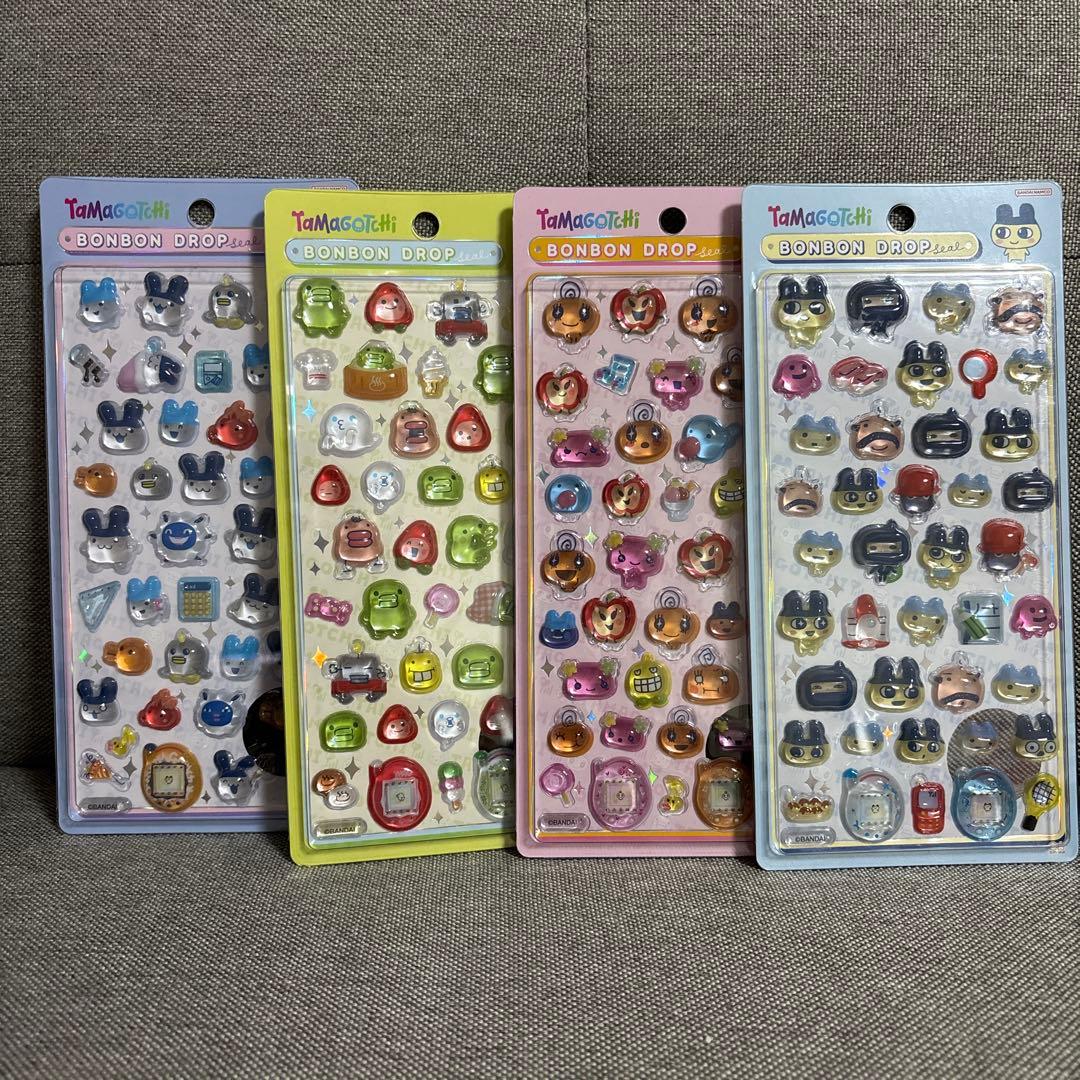 【国内正規品】たまごっち ボンボンドロップシール 4点コンプリートセットボンドロ