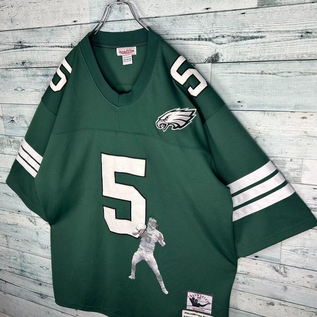 NFL ミッチェルアンドネス 全刺繍 イーグルス ゲームシャツ 2XL 5357