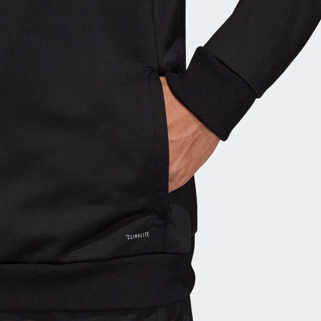 XL O アディダス 定番 ウォームアップ ジャージ 上下セット ウインド 黒