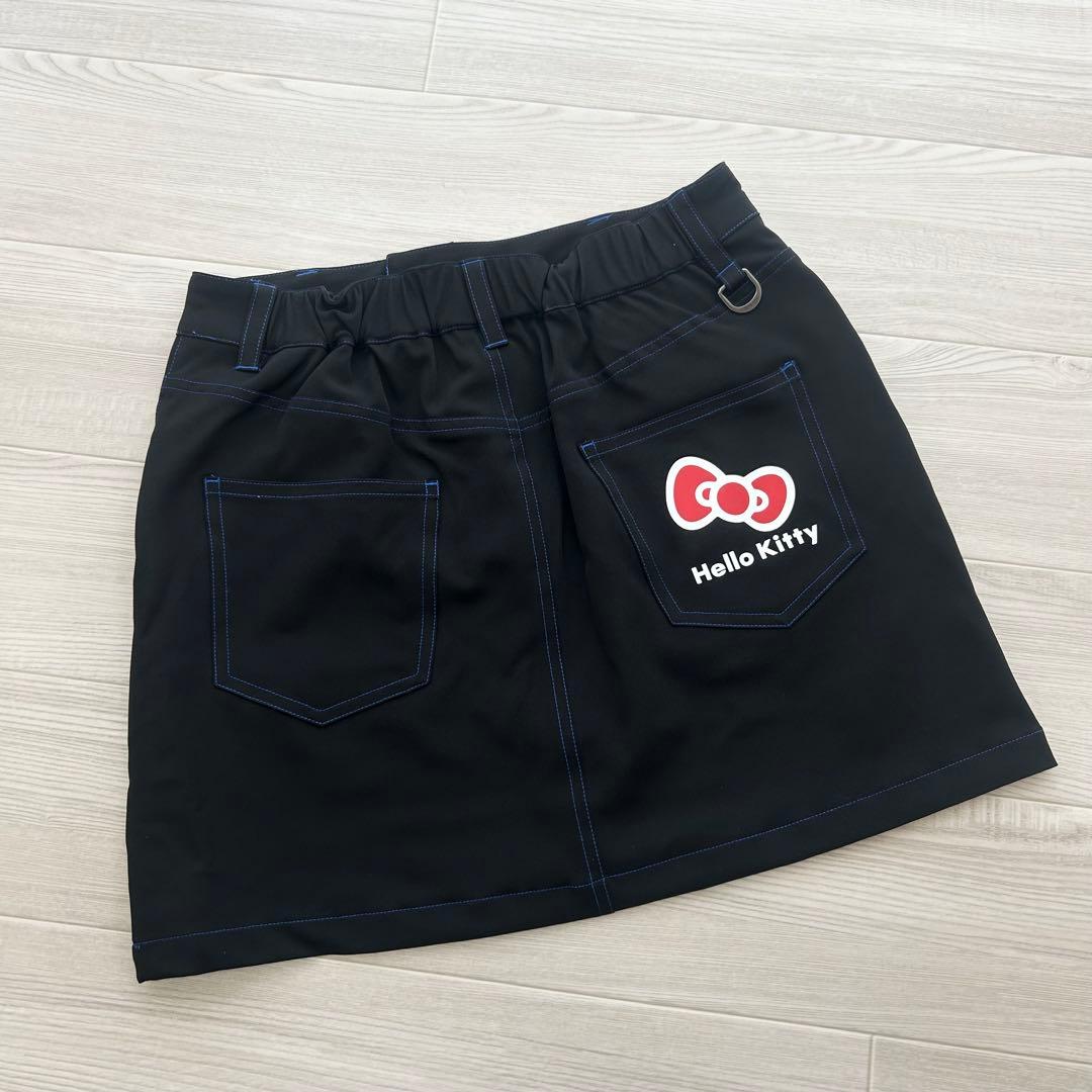 新品　ニューエラゴルフ　スカート　ストレッチ　春夏　キティちゃん　ブラック　M