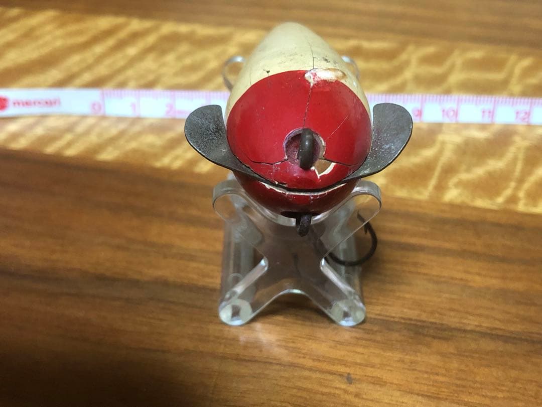 ロケット型 ルアートップウォーター レッドヘッド 18g 10cm ウィードレス