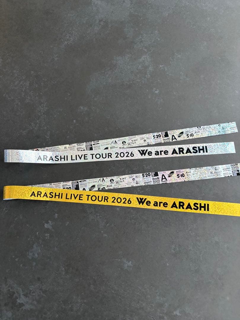 【即日発送】ARASHI LIVE TOUR 2026 金銀テープセット