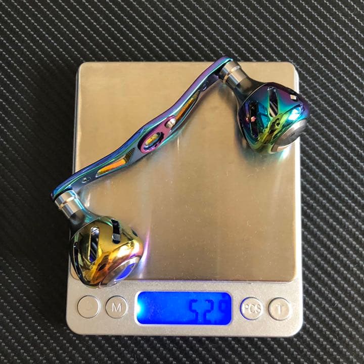 軽量アルミオフセットハンドル&パワーハンドルノブ セット オーロラ