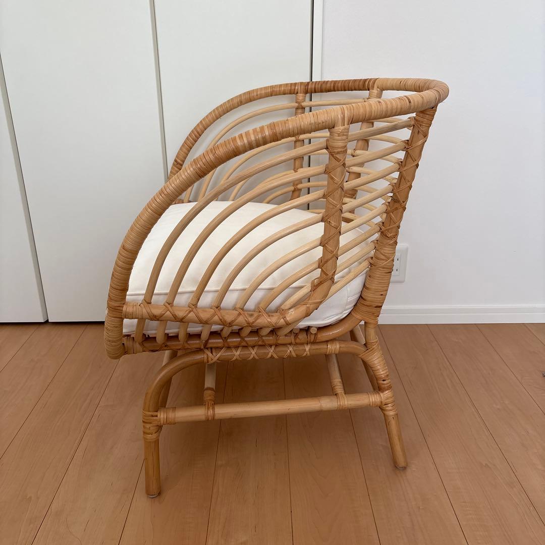 IKEA BUSKBO イケア　ブスクボー　パーソナルチェア　ラタン