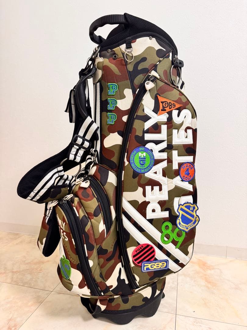 パーリーゲイツ　カモワッペン　レア　ゴルフバック　キャディバッグ