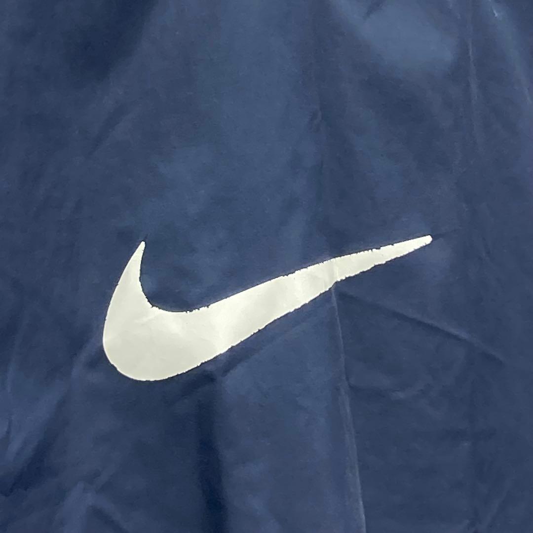 NIKE ナイキ ビッグロゴ ナイロンプルオーバージャケット ピステ XXL 紺