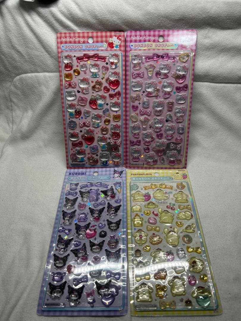 【国内正規品】ボンボンドロップシール　ディズニー サンリオ　11枚　最安値