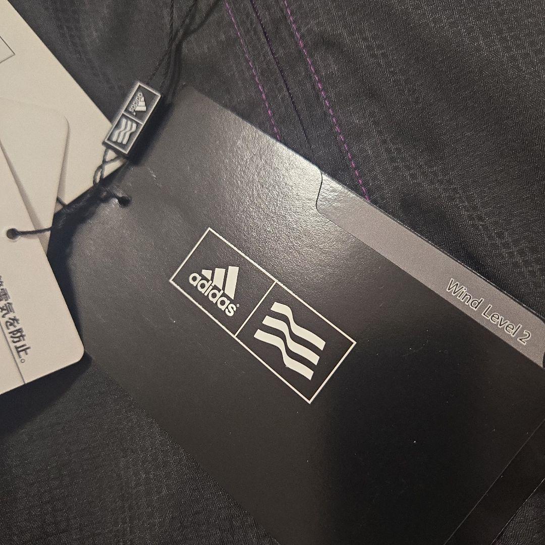 adidas レディース M ジップアップウェア 黒/紫