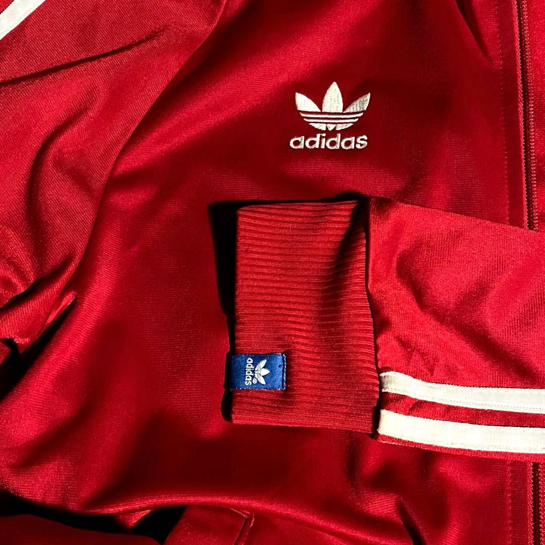 adidas ジャケット Mサイズ　レッド　アディダス