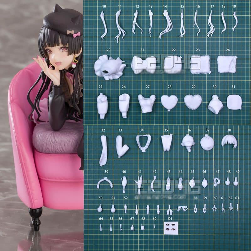 1/8 マユズミ・フユコ 未塗装未組立 GK アニメフィギュア ガレージキット