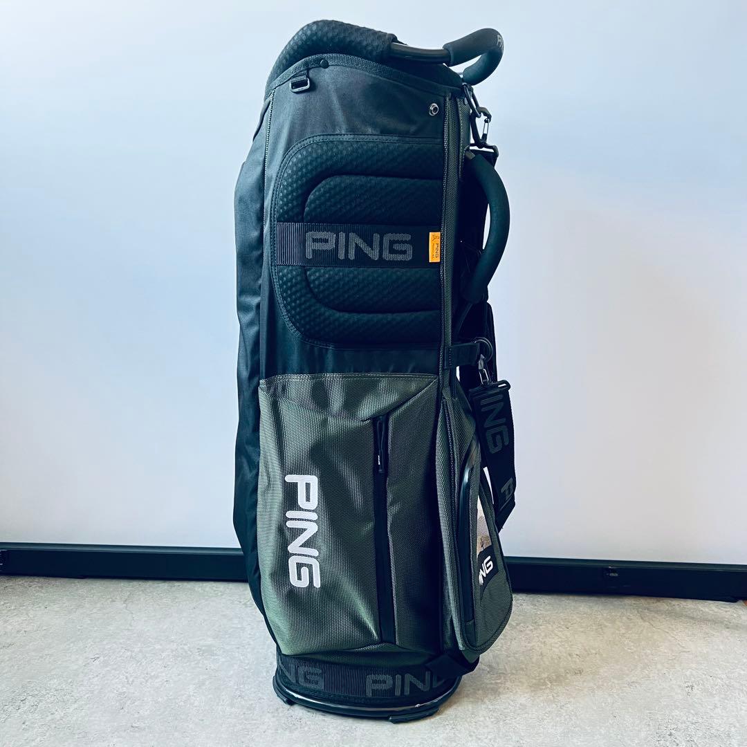 【美品】PING ピン キャディバッグ CB-P201 カーキ