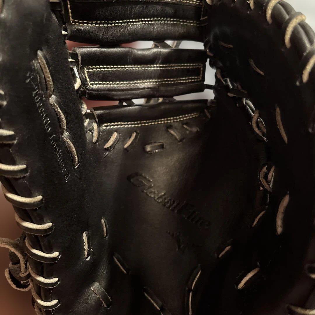 Mizuno グローバルエリート軟式グローブ 黒 レザー