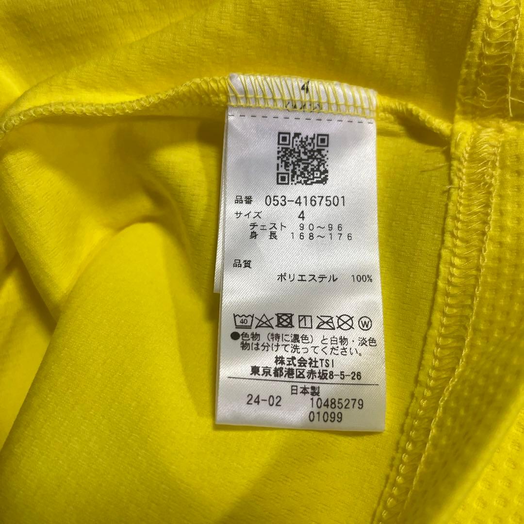 PEARLY GATES モックネックシャツ イエロー
