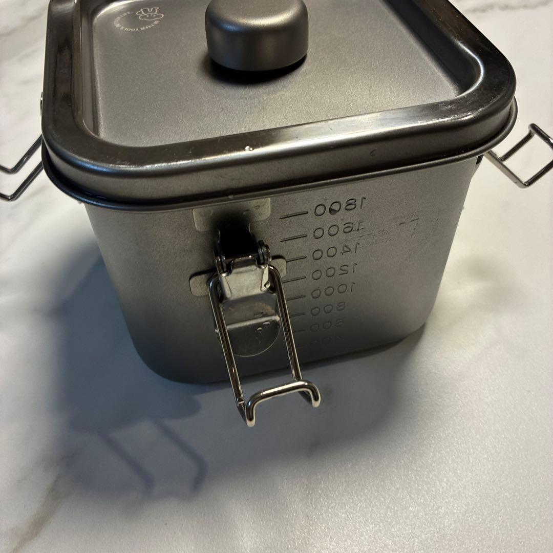 仔犬印 IH対応 角型給食缶ミニ 2.25L ガス対応 IH使用可 アウトドア