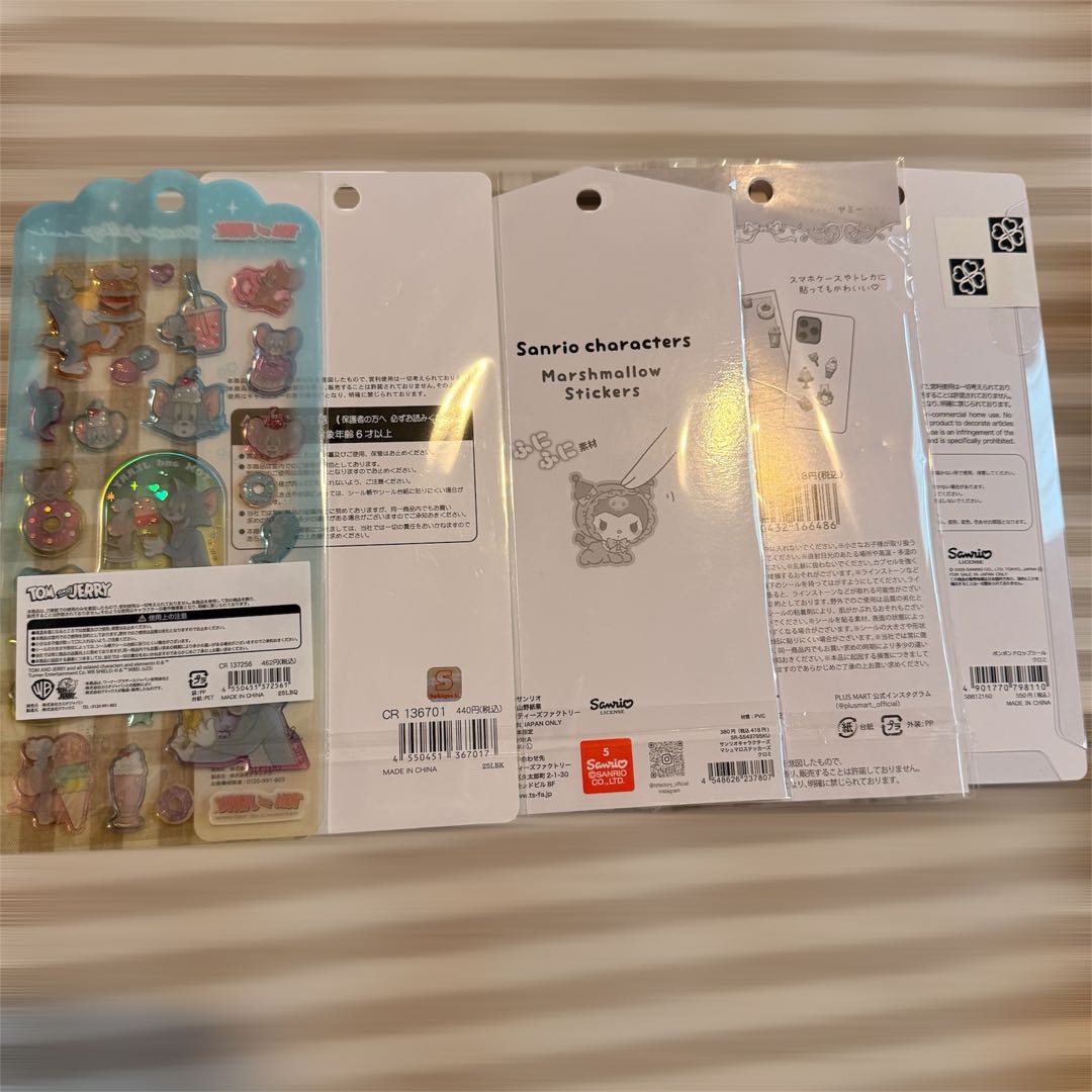 正規品　シール帳　7点セット　サンリオ　ボンボンドロップシール　エクランウルー
