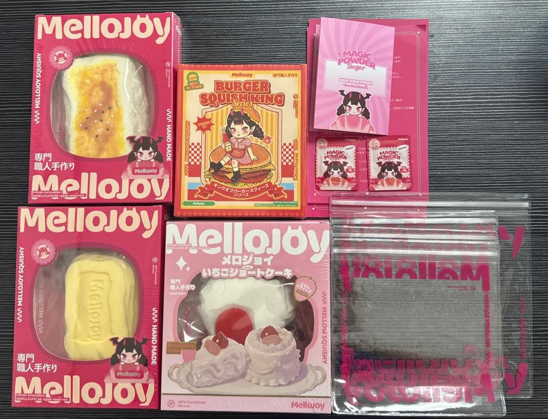 Mellojoy 焼き餅 ハンバーガー　バタークリームチーズ　いちごショトケーキ