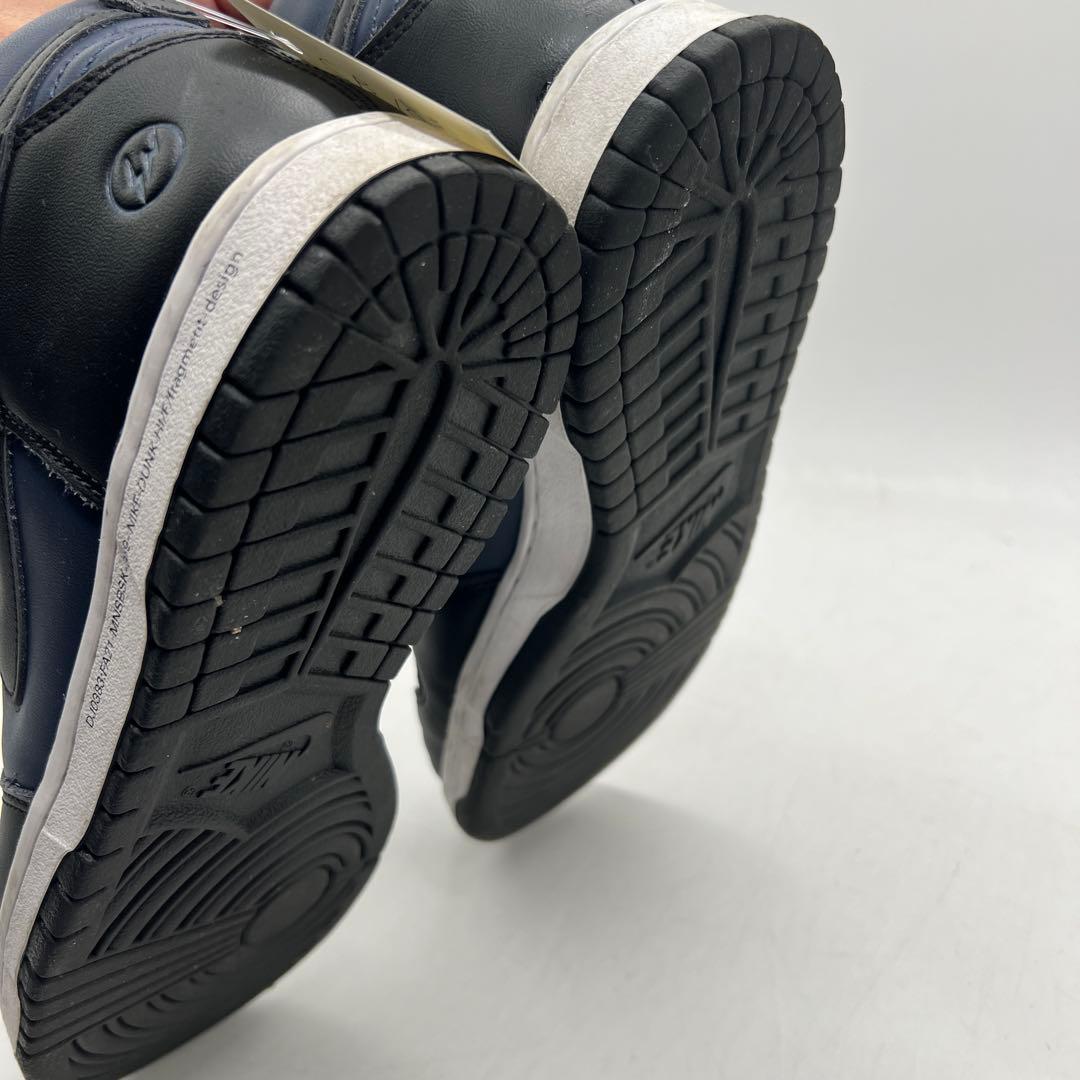 SB183 ナイキ ×フラグメントデザイン　ダンクハイスニーカー　27.5 青黒