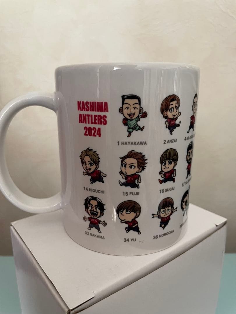 【限定】リクシル × 鹿島アントラーズ 選手イラスト入りマグカップ