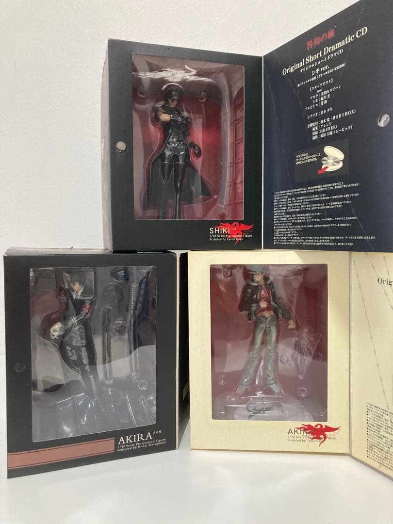 咎狗の血　アキラ&シキ　ドラマCD付き　1/10スケールフィギュア3体まとめ売り
