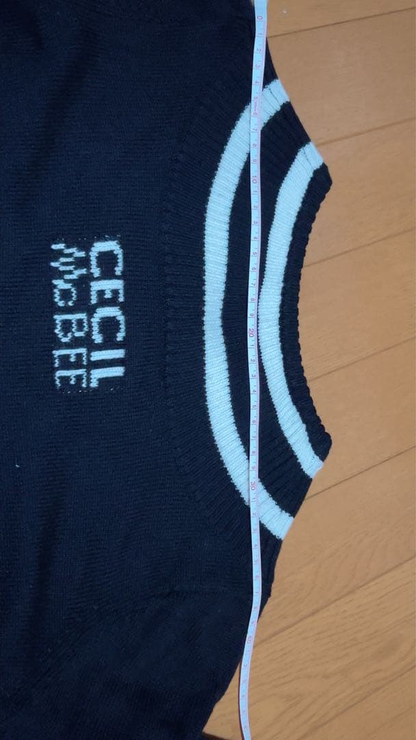 CECIL Mc BEE greenネイビー セーター・スカートセット サイズ1