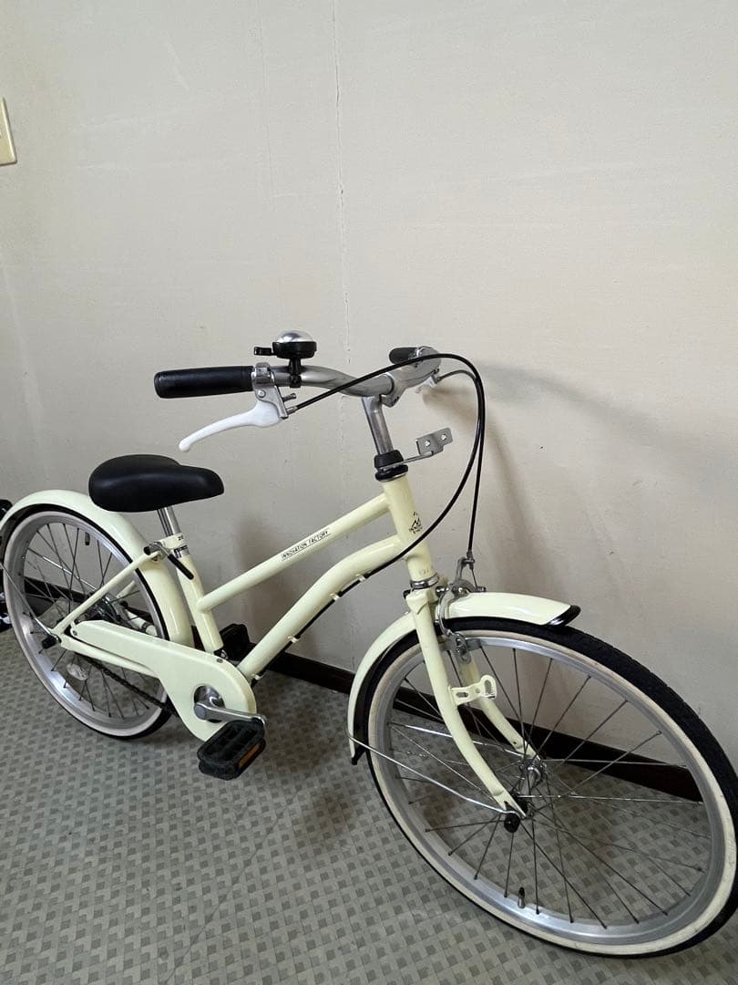 20インチ 自転車 ビーチクルーザー アイボリー【手渡しor配送】