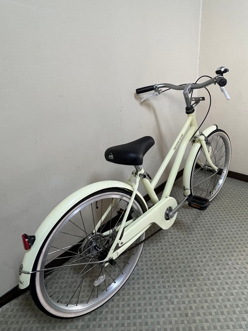 20インチ 自転車 ビーチクルーザー アイボリー【手渡しor配送】