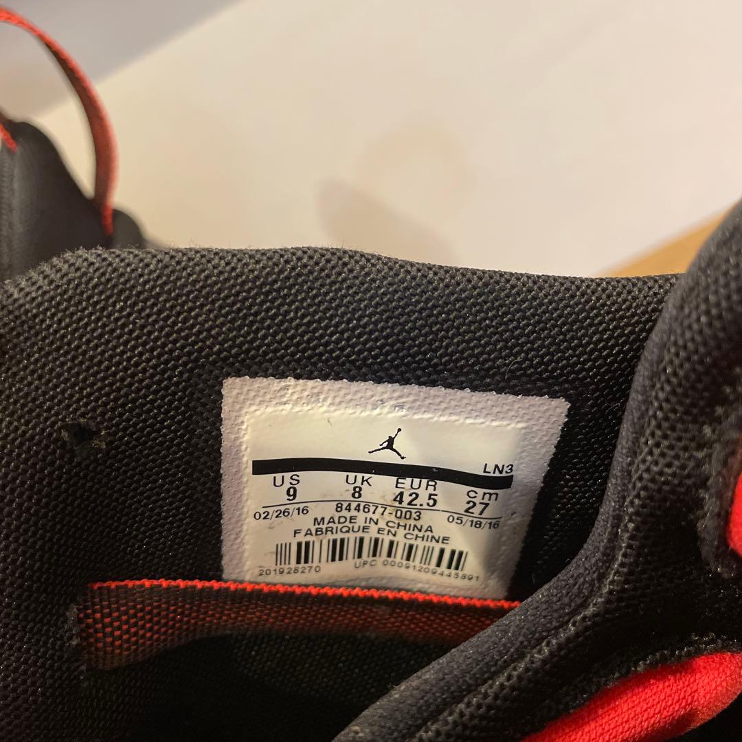 NIKE ナイキ　ジョーダン　スーパーフライ 5 美品！27センチ赤　黒　バスケ