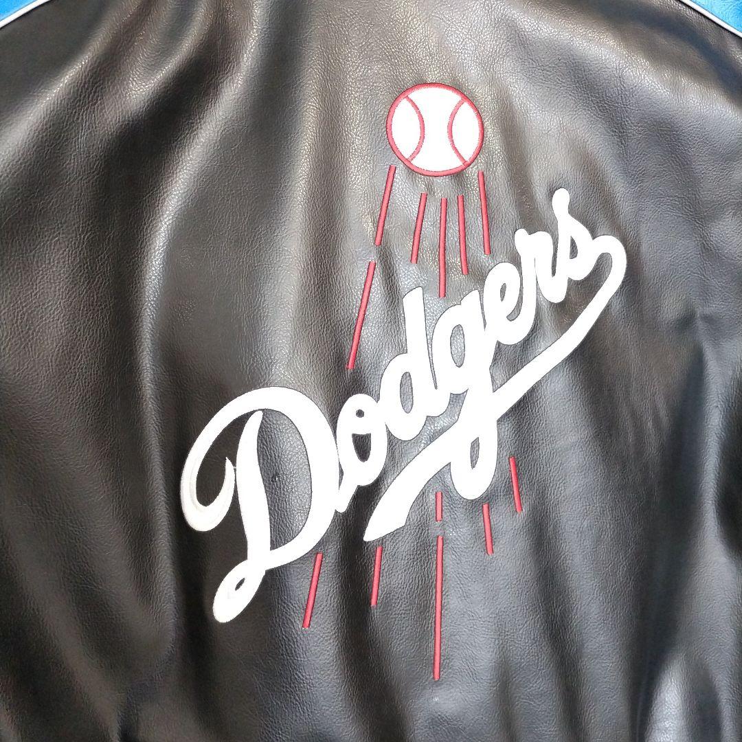 ドジャースDodgers スタジアムジャケット 黒/青