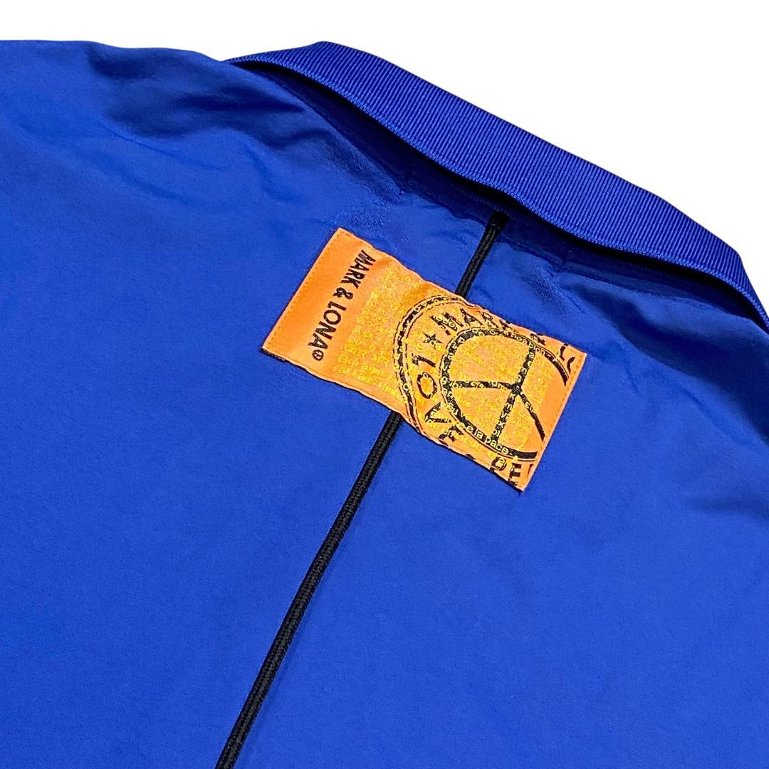 MARK&LONA マークアンドロナ 半袖 ストレッチ ポロシャツ XL ブルー
